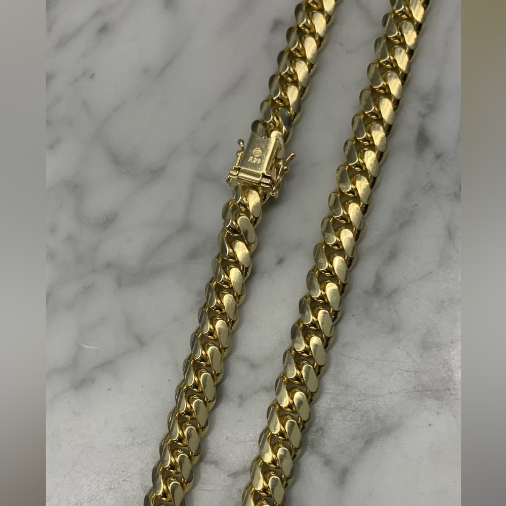 14k solid gold Miami Cuban chain 137g